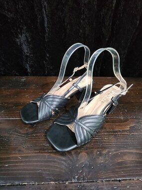 NEW Journee Collection Kersi Black Dress Sandals/Sz. 7.5